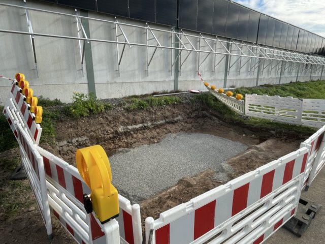 Fundament für Trafostation