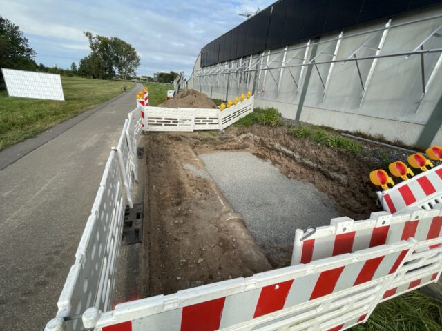 Fundament für Trafostation