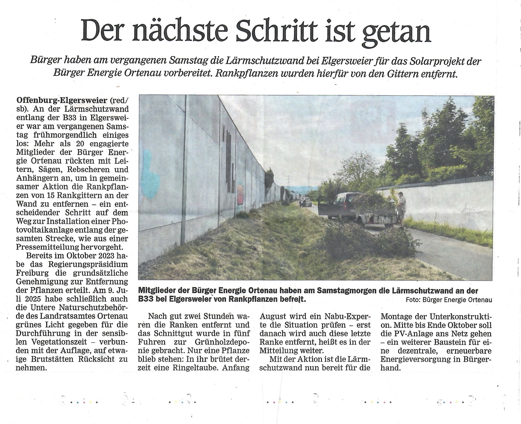 Der nächste Schritt ist getan